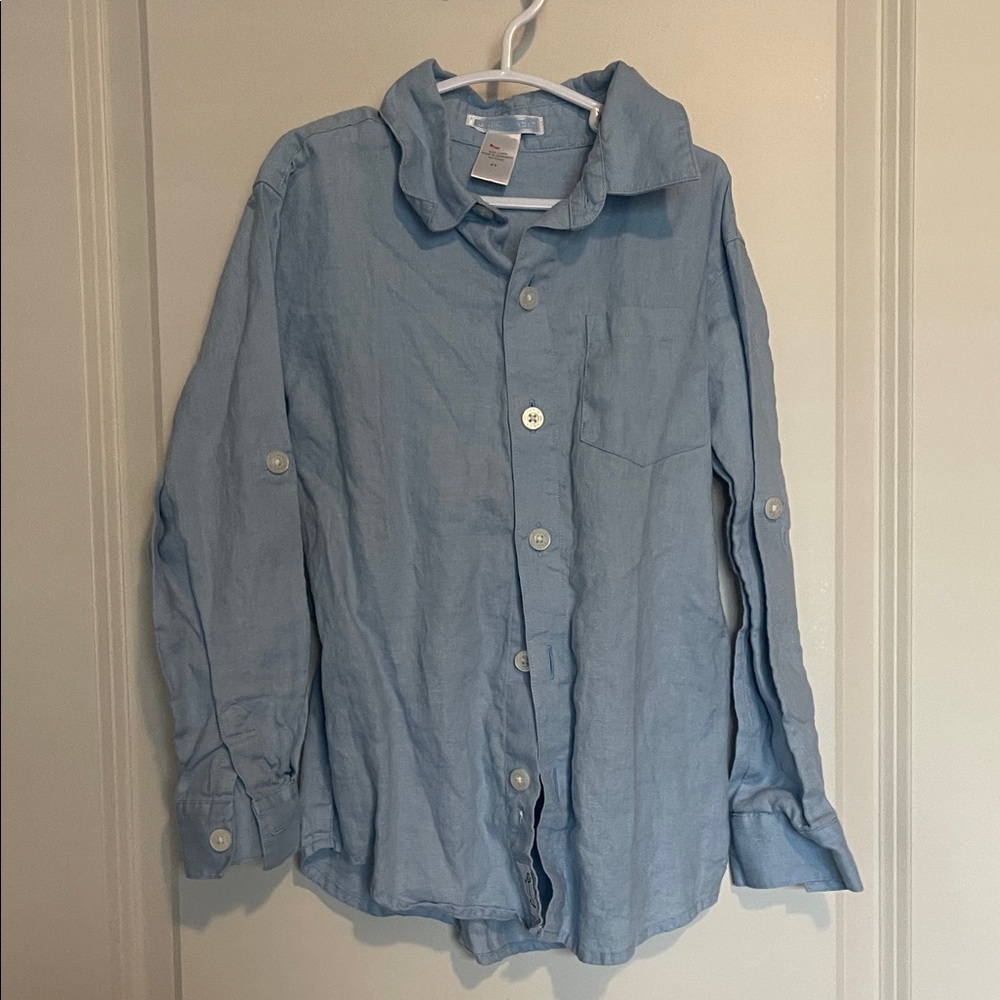 Janie and Jack Light Blue Button Down Shirt